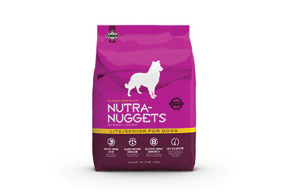 International Lite/Senior For Dogs bag front | Nutra-Nuggets